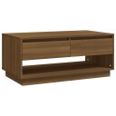 vidaXL Salongbord brun eik 102,5x55x44 cm sponplate