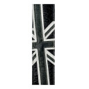 D'addario 25PRL04 Gitarreim i lær 64 mm Union Jack BW