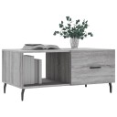 vidaXL Salongbord grå sonoma 90x50x40 cm konstruert tre