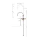 Quooker Nordic Round Kjøkkenkran Stål