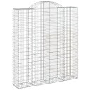  Gabionkurver buede 10 stk 200x50x220/240 cm galvanisert jern