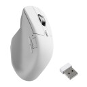 Keychron M6 V2 Gamingmus med 30000 dpi og 7 knapper - Trådløs Hvit