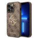 Guess Iphone 15 Pro Deksel 4g Logo Brun