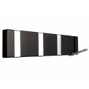 Home it Flex knaggrekke med 4 knagger 31,6x2,2x7,2cm svart