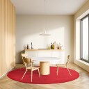 Runde tepper   Hamilton Flame Scarlet Størrelse: Ø 120 cm