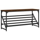  Skohylle brun eik 90x30x45 cm konstruert tre 8721012123946