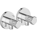 Damixa Stopventil 1/2 X 3/8" Nippel 2 Stk. Krom Chrome