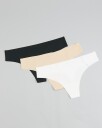 LEVITY 3-pack Invisible Thong Black/White/Sand - XS