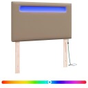  LED Hodegavl Cappuccino 90 cm Kunstlær