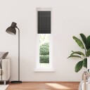  plisségardin sort 45x200 cm Stoff Bredde 44,4 Polyester
