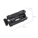 SmallRig 4289 Aluminium Ministativ VT-20 m. Mobilholder og Justerbare Ben - Svart
