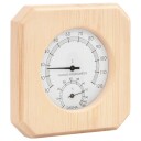  2 I 1 Hygrometer Og Timeglass Til Badstue Heltre Furu