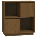 vidaXL Skjenk honningbrun 74x35x80 heltre furu