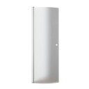 A-collection Vivo Dusjdør Buet Svart / 80cm Klart Glass