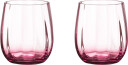 Aida  Søholm Sonja vannglass 30 cl 2 stk soft pink