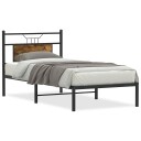  Sengeramme uten madrass røkt eik 80x200 cm konstruert tre 4106734