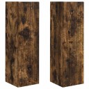  TV Veggskap 2 pcs Røkt eik 30 x 31 x 100 cm Konstruert tre