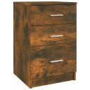 vidaXL Nattbord røkt eik 40x40x63 cm konstruert tre