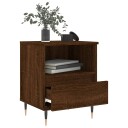  Nattbord 2 stk brun eik 40x35x50 cm konstruert tre 8721012110021