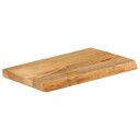  Bordplate naturlig kant 50x40x3,8 cm heltre mango