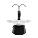 Bialetti Mini Express Espressokanne 2 Kopper 90 ml Aluminium Sort