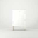 Decotique Vogue 64 Skap Hvit / Messing