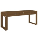 vidaXL Hagebenk honningbrun 110x38x45 cm heltre furu
