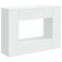 vidaXL Konsollbord Stripete Hvit 101 x 29 x 74 cm Konstruert tre