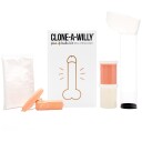 Clone-A-Willy: Vibrerende Peniskopi + balls kit, hudfarge