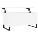  Salongbord hvit 90x44,5x45 cm konstruert tre 8721012112919