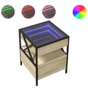  Salongbord med Infinity LED sonoma eik 40x40x51 cm 3284102