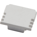Ansell Lighting endestykke uten hull 13x15,9 mm hvit