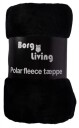 Borg Living Fleeceteppe Svart 150x200 cm Ekstra myk og fin