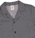 Müsli Skjorte Poplin Stripe Balsam Cream/Natt Blue 6 år 116 Skjorte K/E Blå