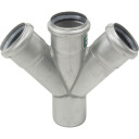 Blücher Dobbel Grenrør 45 Grader Ø50 50mm