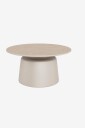 AC Design Furniture   Santorini rundt salongbord plate l. Travertin keramikk Ø70x39 cm   Grå