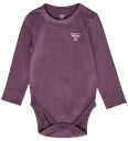 Hummel Body I/e - hmlMini - 2-pack - Black Plum/Sea Tåke - Hummel - 56 - Langermet Body Lilla Rosa
