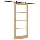 vidaXL Glidedør med hardware-sett 93x211 cm Massivt furutre