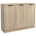 vidaXL Skjenk sonoma eik 90,5x30x70 cm konstruert tre
