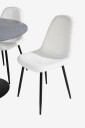 Venture Home   Spisegruppe Estri med 4 Penally spisestoler   Svart