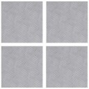  Sjekkplater 4 pcs sølv 30 x 30 cm Aluminium