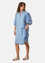 Seaside Marina Seersucker Oversized Shirt W