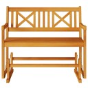  2-seters hagegyngestol 110 x 59 x 97 cm i solid akasietre