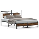  Sengeramme uten madrass røkt eik 140x190 cm konstruert tre 4106908