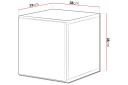 Vitrineskap Roco 37,5x39x37,5 cm   Svart