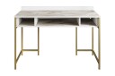 Skrivebord Kerkejaure 120 cm med Oppbevaring 3 Hyller   Gull