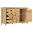 vidaXL Skjenk Hill honningbrun 130x40x80 cm heltre furu