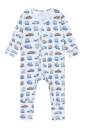 Hust & Claire bambus Mulle Retro Cars heldress   water   98