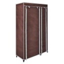 vidaXL Garderobe stoff brun
