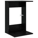 vidaXL Sidetabell Svart Eik 40 x 38 x 62,5 cm Konstruert tre